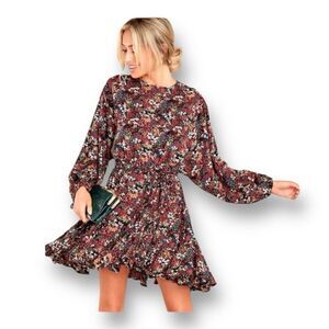 Storia Perennial Floral & Frills Dress Size Small